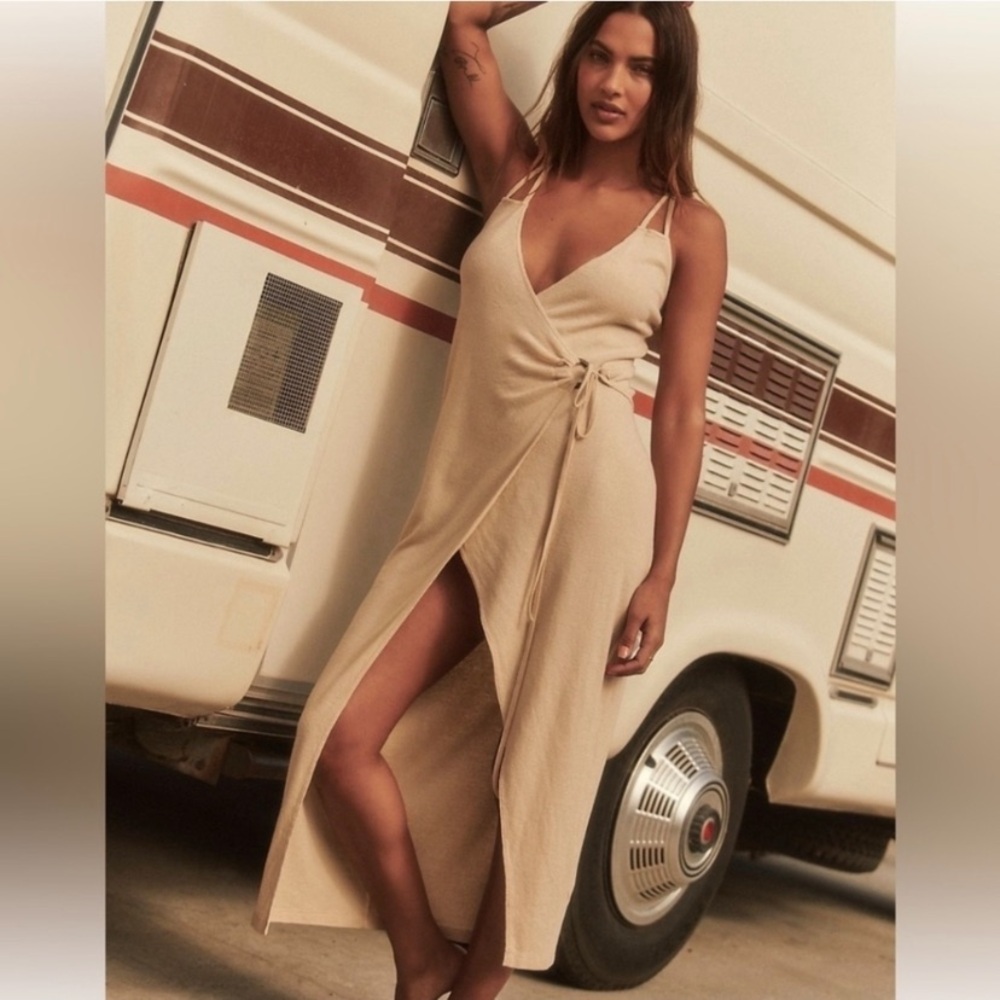 Free People Tan Maxi Dress